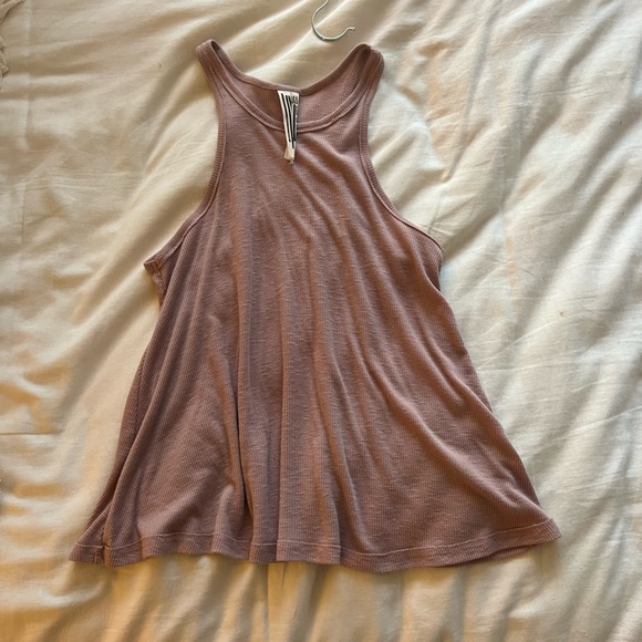 ✨FREE PEOPLE Mauve Scuba Neck Tank - Picture 7 of 7